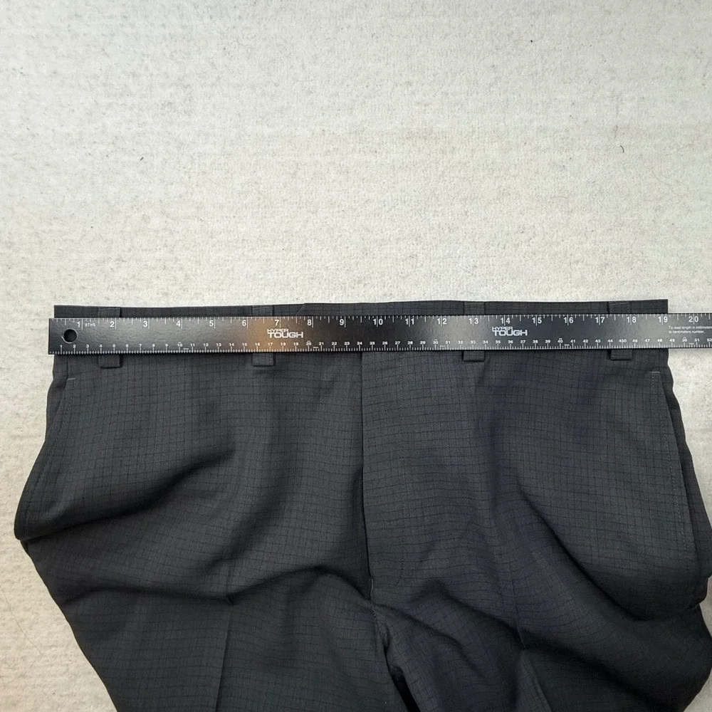 Lauren Ralph‎ Lauren Mens Charcoal Grey Micro Check Dress Pants 38W x 34L NWT